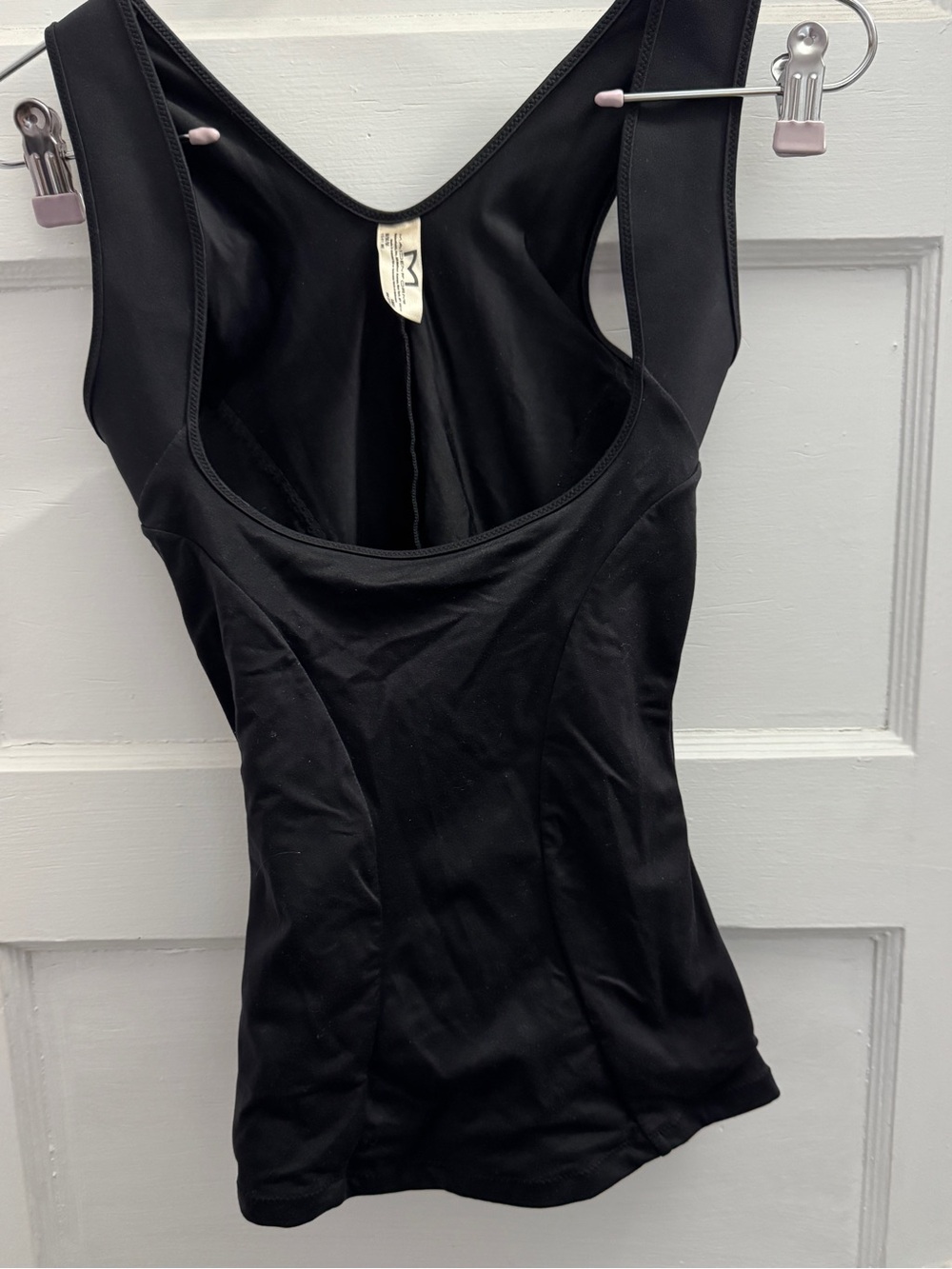 Maidenform Black Open Bust Shaping Camisole Control Tank M Style 1855